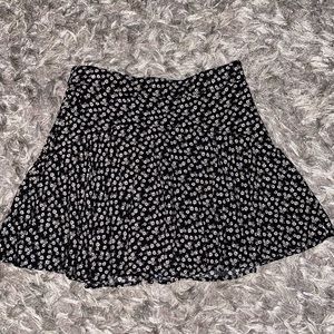 XS Hollister shorts skirt black flowers mini Teen worn once Dress church school